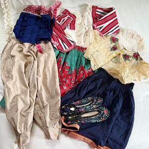 rare antique children's costume lot handmade circa 1940s
